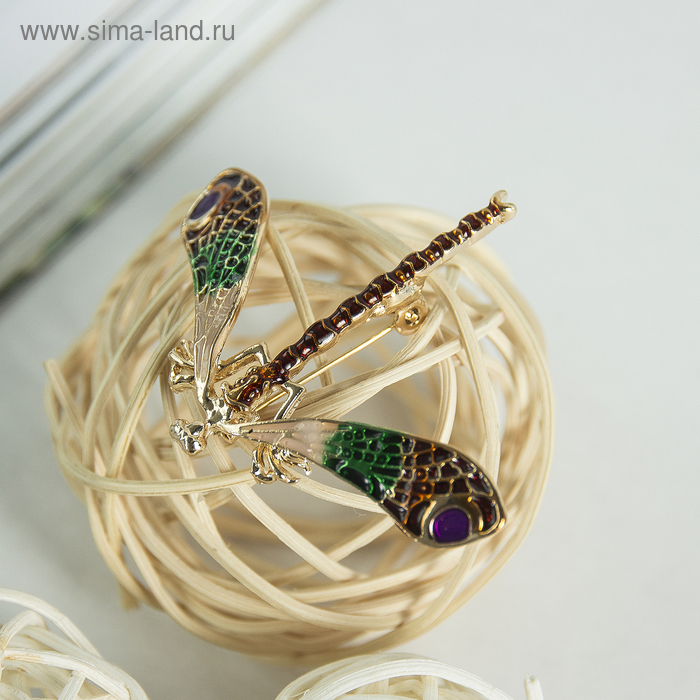 Брошь "Стрекоза" палочка, цветная в черненом золоте
Брошь "Стрекоза" палочка, цветная в черненом золоте