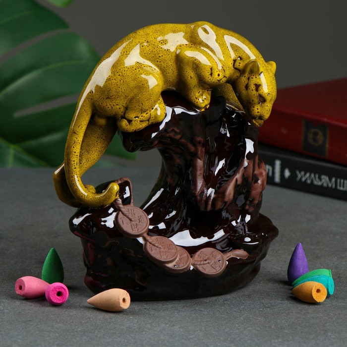 Благовоние на подставке "Леопард", аромат сандалового дерева, 10 × 15 × 18 см
Благовоние на подставке "Леопард", аромат сандалового дерева, 10 × 15 × 18 см