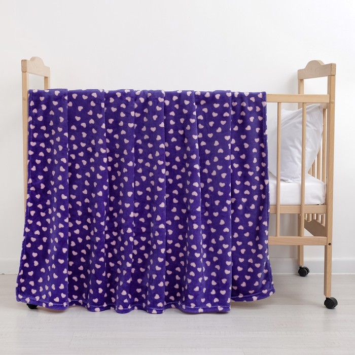 Плед «Сердечки» цвет фиолетовый 160×200 см, пл. 230 г/м², 100% п/э
Плед «Сердечки» цвет фиолетовый 160×200 см, пл. 230 г/м², 100% п/э