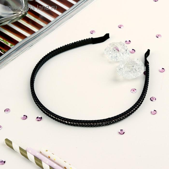 Ободок для волос "Лира" чёрный 0,5 см
Ободок для волос "Лира" чёрный 0,5 см