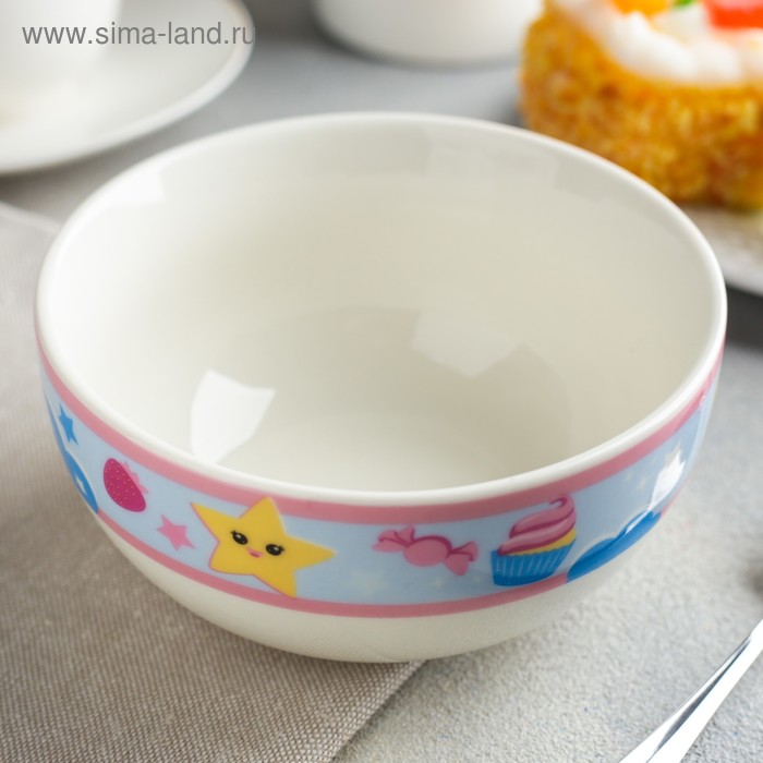 Тарелка глубокая «Сладкоежка»,13 см, 430 мл
Тарелка глубокая «Сладкоежка»,13 см, 430 мл