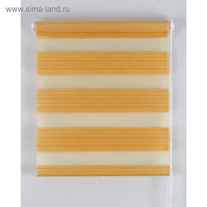 Рулонная штора «Зебра», размер 50х160 см, цвет жёлтый
Рулонная штора «Зебра», размер 50х160 см, цвет жёлтый