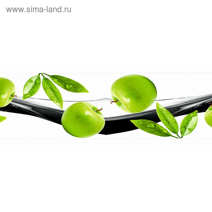 фото Кухонный фартук 1600х600 мм, закалённое стекло 4 мм, 6 отверстий под крепёж, цвет фр0020