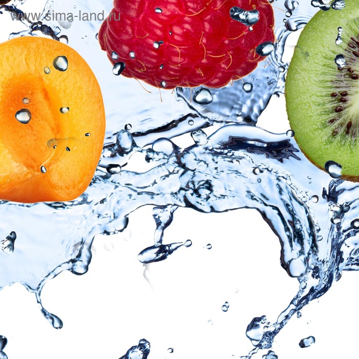 фото Кухонный фартук 600х600 мм, закалённое стекло 4 мм, 4 отверстия под крепёж, цвет фр0121