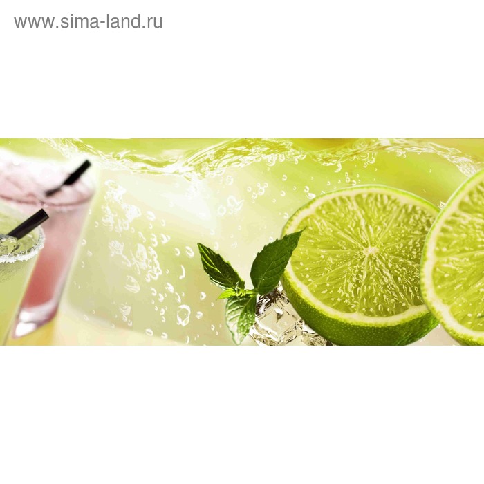 фото Кухонный фартук 1400х600 мм, закалённое стекло 4 мм, 6 отверстий под крепёж, цвет фр0043