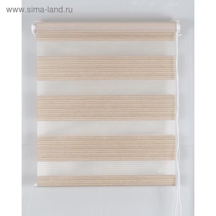 Рулонная штора «Зебра», размер 50х160 см, цвет светло-жёлтый
Рулонная штора «Зебра», размер 50х160 см, цвет светло-жёлтый