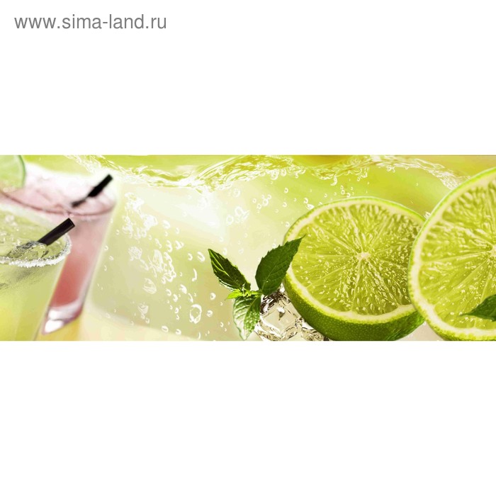 фото Кухонный фартук 1600х600 мм, закалённое стекло 4 мм, 6 отверстий под крепёж, цвет фр0043