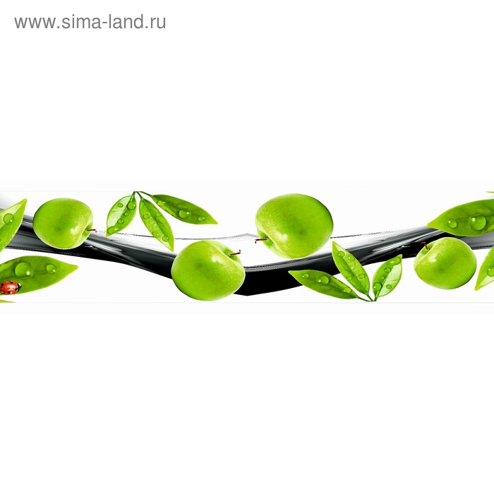 фото Кухонный фартук 2200х600 мм, закалённое стекло 4 мм, 6 отверстий под крепёж, цвет фр0020