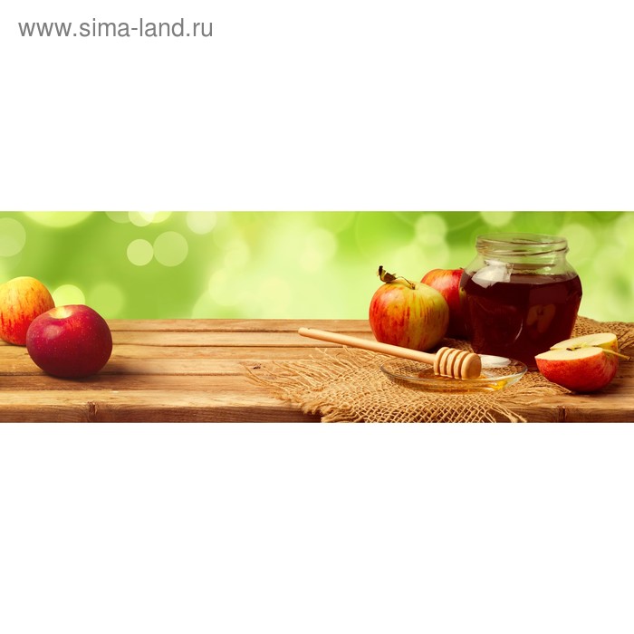 фото Кухонный фартук 1800х600 мм, закалённое стекло 4 мм, 6 отверстий под крепёж, цвет фо0061