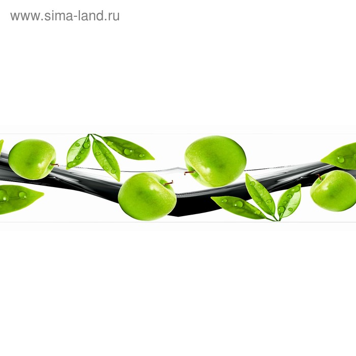 фото Кухонный фартук 2000х600 мм, закалённое стекло 4 мм, 6 отверстий под крепёж, цвет фр0020