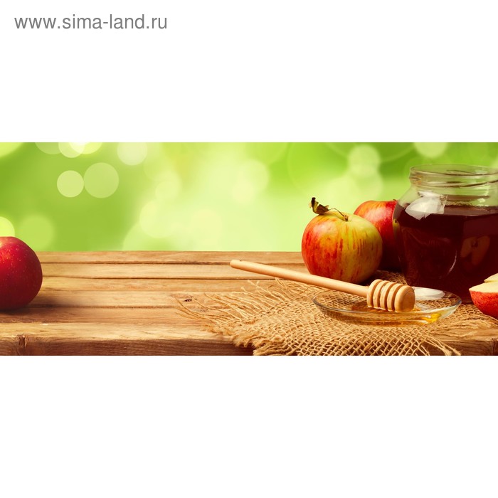 фото Кухонный фартук 1400х600 мм, закалённое стекло 4 мм, 6 отверстий под крепёж, цвет фо0061