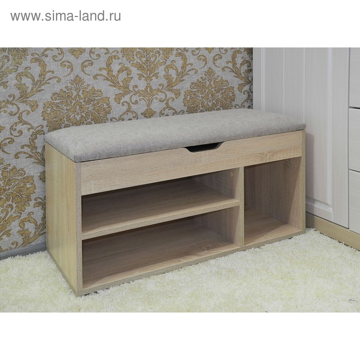 Обувница с откидным верхом 808х355х485, Дуб сонома/ткань старк крем
Обувница с откидным верхом 808х355х485, Дуб сонома/ткань старк крем