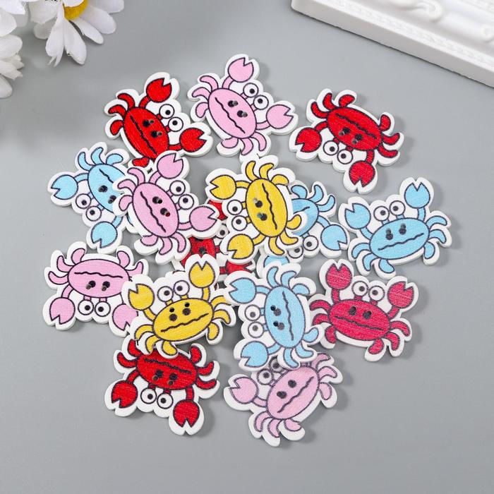 Набор пуговиц декоративных дерево "Крабик" набор 15 шт МИКС 2,5х3 см
Набор пуговиц декоративных дерево "Крабик" набор 15 шт МИКС 2,5х3 см