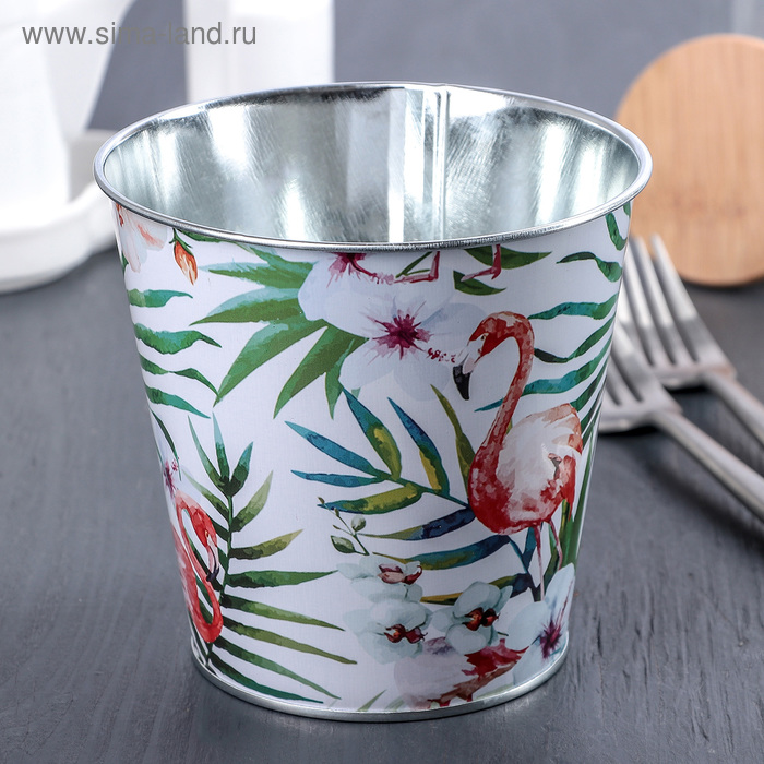 Подставка для столовых приборов металлическая «Фламинго», 12×11 см
Подставка для столовых приборов металлическая «Фламинго», 12×11 см