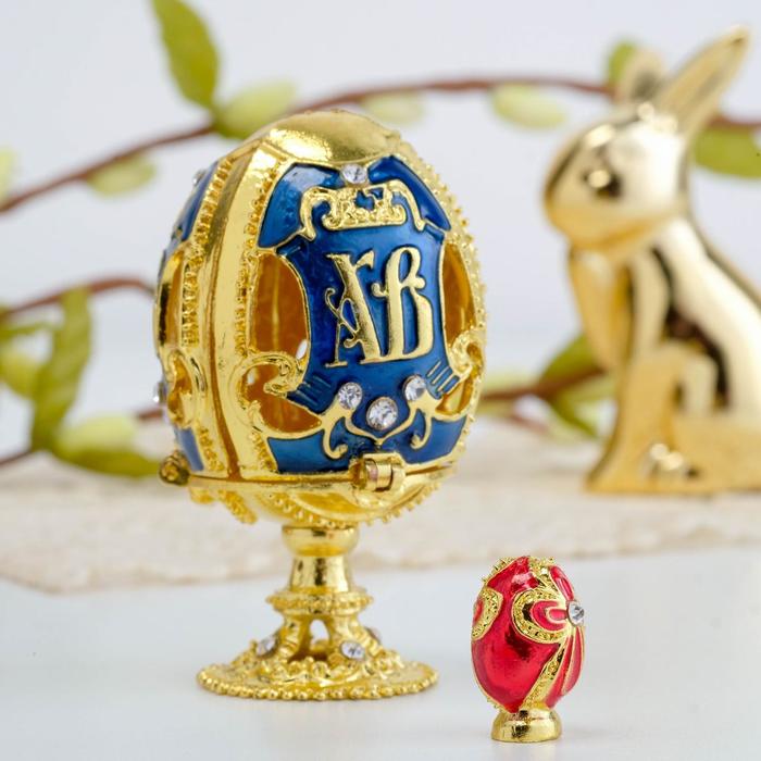 Яйцо-шкатулка «ХВ» (яйцо), 3.6 х 6.5 см
Яйцо-шкатулка «ХВ» (яйцо), 3.6 х 6.5 см