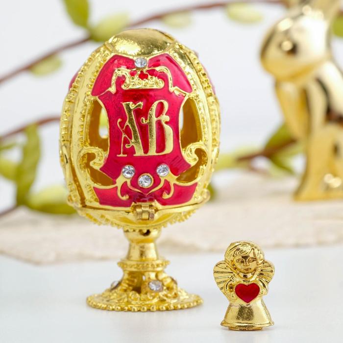 Яйцо-шкатулка «ХВ» (ангел), 3.6 х 6.5 см
Яйцо-шкатулка «ХВ» (ангел), 3.6 х 6.5 см
