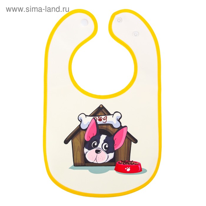 Нагрудник «Пёсик», непромокаемый, на кнопках, с карманом
Нагрудник «Пёсик», непромокаемый, на кнопках, с карманом