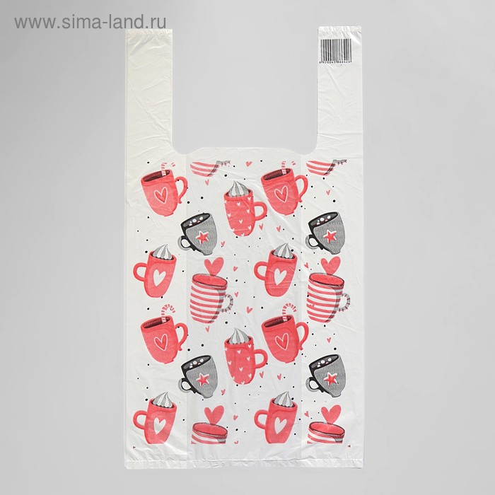 Пакет "Кружки", полиэтиленовый майка, 26 х 48 см, 12 мкм
Пакет "Кружки", полиэтиленовый майка, 26 х 48 см, 12 мкм