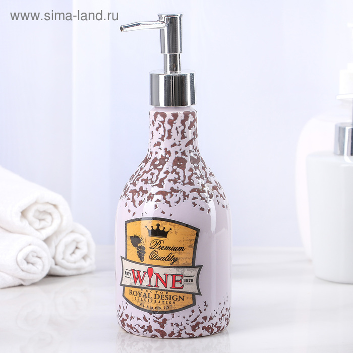 Дозатор для жидкого мыла «Лусон», 300 мл, цвет МИКС
Дозатор для жидкого мыла «Лусон», 300 мл, цвет МИКС