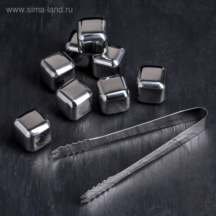 Набор камней для виски с щипцами, 8 шт, 2,5×2,5 см, нержавеющая сталь
Набор камней для виски с щипцами, 8 шт, 2,5×2,5 см, нержавеющая сталь