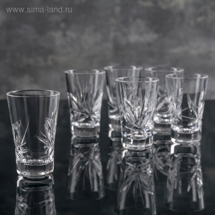 Набор стаканов для вина «Цветок», 35 мл, 6 шт
Набор стаканов для вина «Цветок», 35 мл, 6 шт