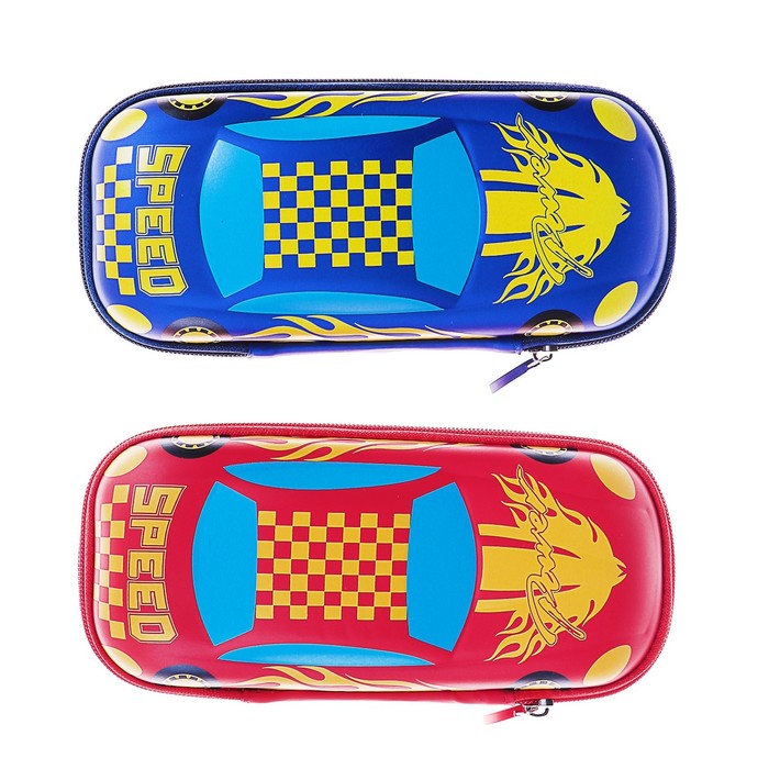 фото Пенал школьный «машина», на молнии, микс