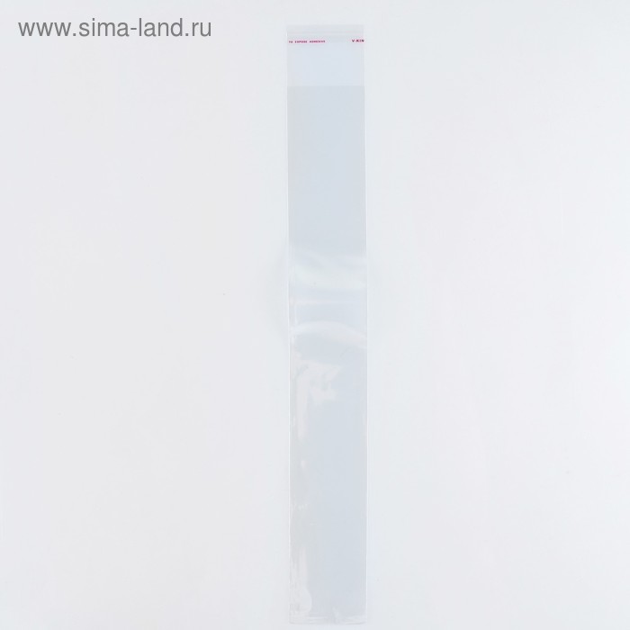 Пакет БОПП с клеевым клапаном 5,8 х 40/4 см, 25мкм
Пакет БОПП с клеевым клапаном 5,8 х 40/4 см, 25мкм