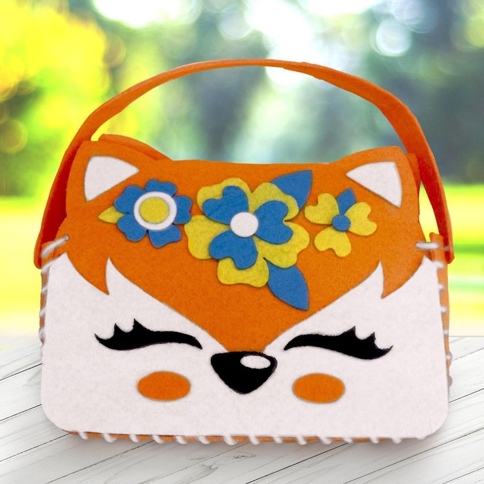 фото Набор для создания сумочки из фетра «лисичка» школа талантов