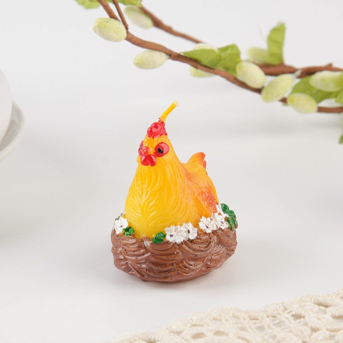 Свеча пасхальная «Курочка в гнезде», 4.5 х 5.3 см
Свеча пасхальная «Курочка в гнезде», 4.5 х 5.3 см