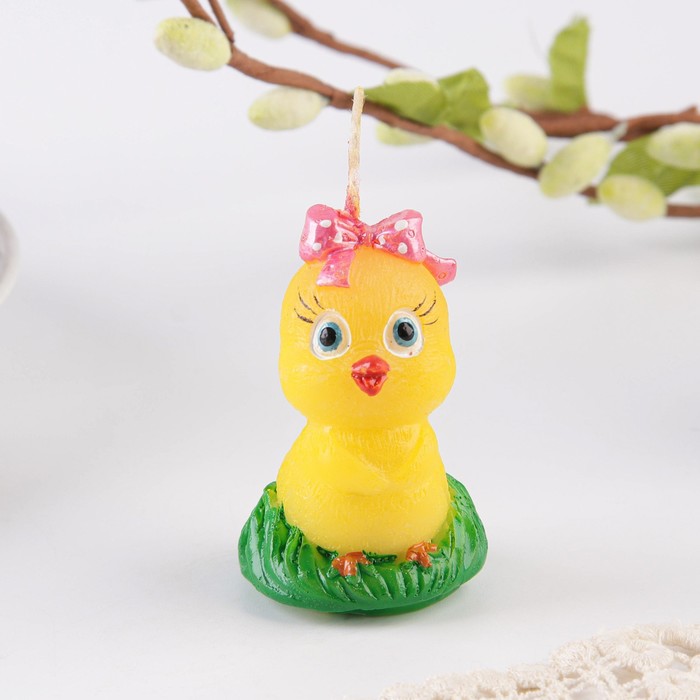 Свеча пасхальная «Цыплёнок с бантиком», 3.5 х 5.5 см
Свеча пасхальная «Цыплёнок с бантиком», 3.5 х 5.5 см