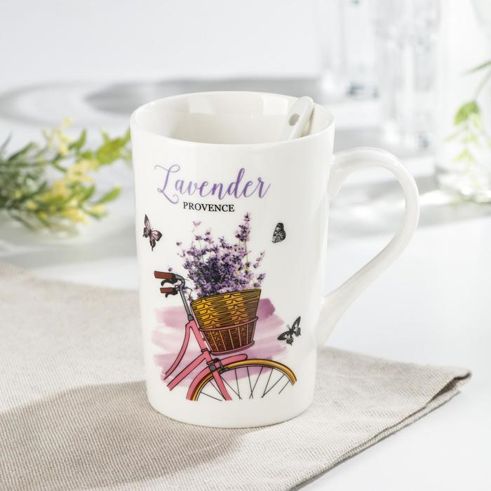 Кружка «Лаванда», 380 мл, с ложкой, рисунок МИКС
Кружка «Лаванда», 380 мл, с ложкой, рисунок МИКС