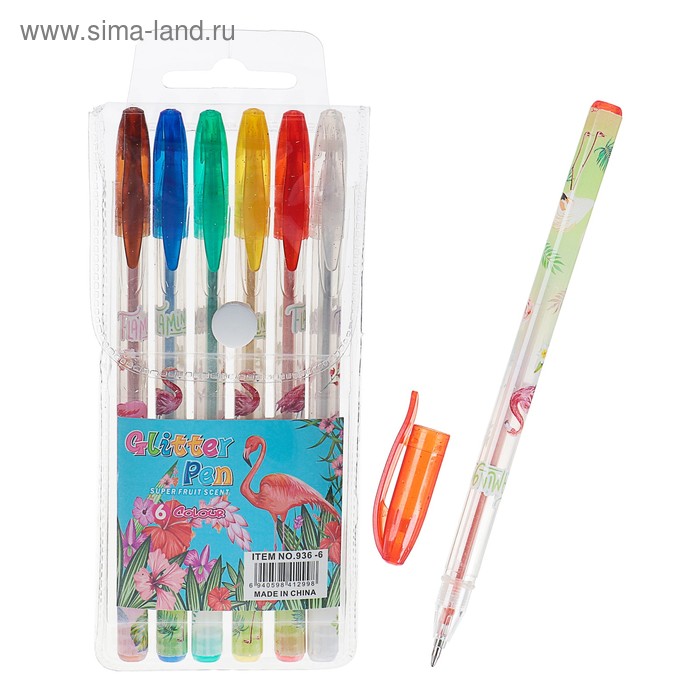 Набор гелевых ручек, 6 цветов, металлик, корпус с рисунком, «Фламинго», в блистере на кнопке
Набор гелевых ручек, 6 цветов, металлик, корпус с рисунком, «Фламинго», в блистере на кнопке
