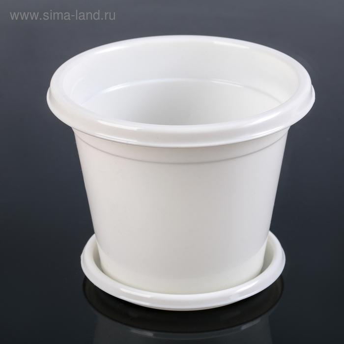 Горшок с поддоном «Эконом», 1 л, цвет белый
Горшок с поддоном «Эконом», 1 л, цвет белый