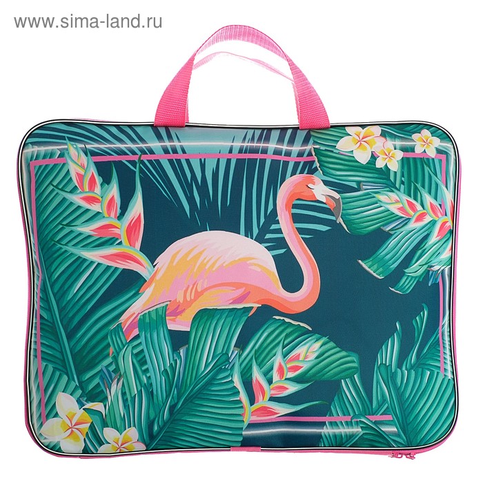 Папка для чертежей и рисунков А3, с ручками, текстильная, 470 х 350 х 20 мм, Calligrata, 600D, "Фламинго"
Папка для чертежей и рисунков А3, с ручками, текстильная, 470 х 350 х 20 мм, Calligrata, 600D, "Фламинго"