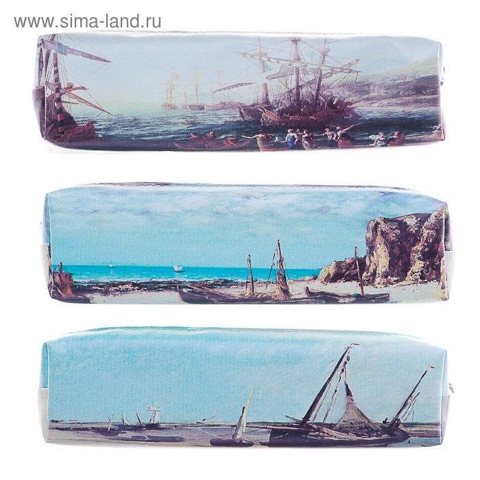 фото Пенал школьный «романтика», на молнии, микс