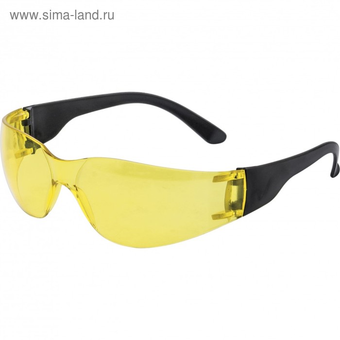 фото Очки защитные, открытые, желтые, поликарбонат россия