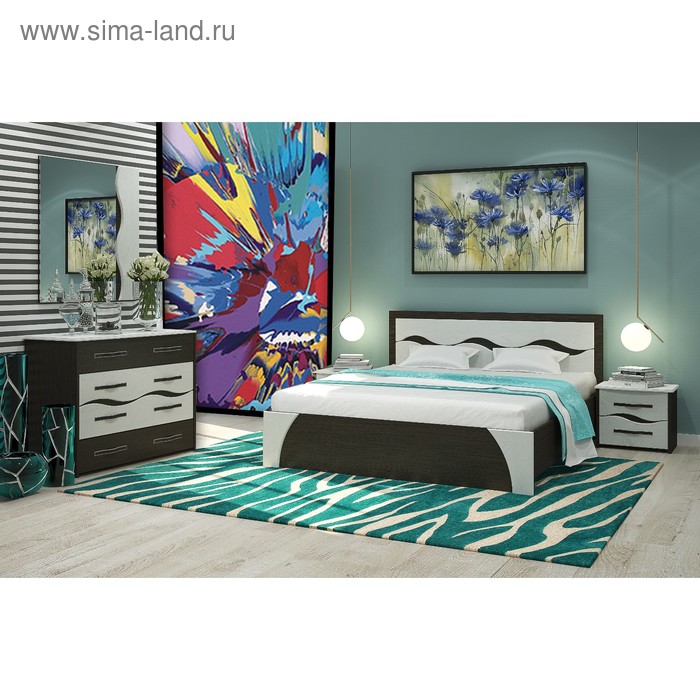 Спальня «Валенсия», МДФ, кровать 160 см, основание, зеркало, комод, 2 тумбы
Спальня «Валенсия», МДФ, кровать 160 см, основание, зеркало, комод, 2 тумбы