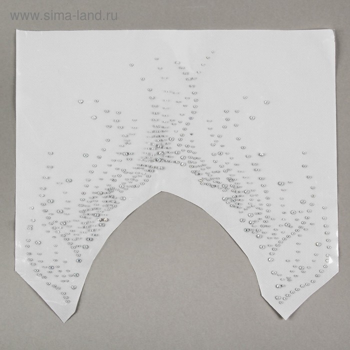 Наклейка-стразы на кокошник «Волна», 26 × 20 см, цвет серебро
Наклейка-стразы на кокошник «Волна», 26 × 20 см, цвет серебро