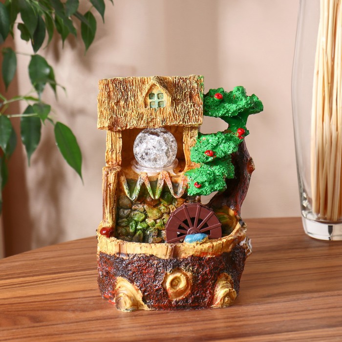 Фонтан "Домик с водопадом" 10*14*20 см (с подсветкой)
Фонтан "Домик с водопадом" 10*14*20 см (с подсветкой)