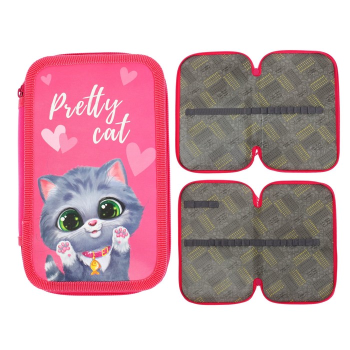 Пенал 2 секции, 125 х 205 мм, Calligrata "Милый котенок", ламинированный картон
Пенал 2 секции, 125 х 205 мм, Calligrata "Милый котенок", ламинированный картон