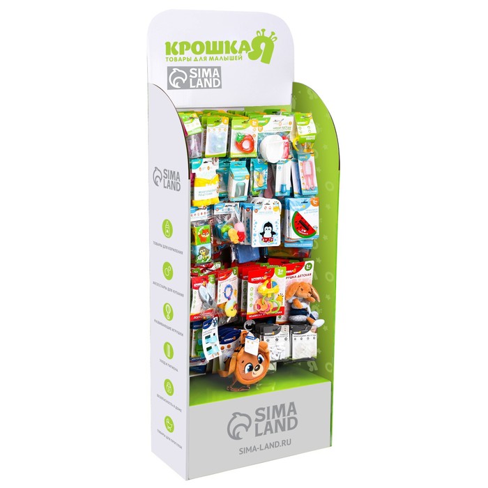 Стойка «Крошка Я», 1 полка + 30 крючков, 30 см
Стойка «Крошка Я», 1 полка + 30 крючков, 30 см