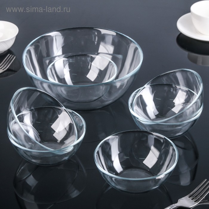 Набор салатников Invitation, 7 предметов: 6 шт d=13 см, 1 шт d=22 см 
Набор салатников Invitation, 7 предметов: 6 шт d=13 см, 1 шт d=22 см