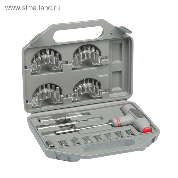 Отвертка Matrix 11572, Т-образная рукоятка, набор бит и головок, CrV, кейс
Отвертка Matrix 11572, Т-образная рукоятка, набор бит и головок, CrV, кейс