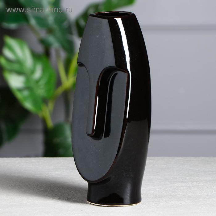 Ваза керамическая "Лицо", настольная, глянец, чёрная, 26 см 1 сорт
Ваза керамическая "Лицо", настольная, глянец, чёрная, 26 см 1 сорт
