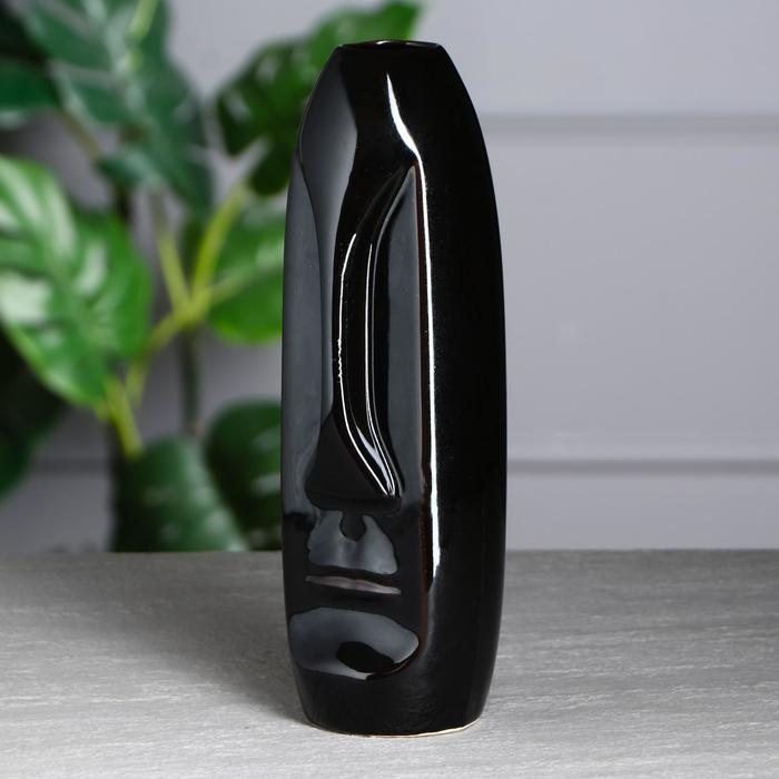 Ваза керамическая "Лицо", настольная, глянец, чёрная, 28 см, 1 сорт
Ваза керамическая "Лицо", настольная, глянец, чёрная, 28 см, 1 сорт