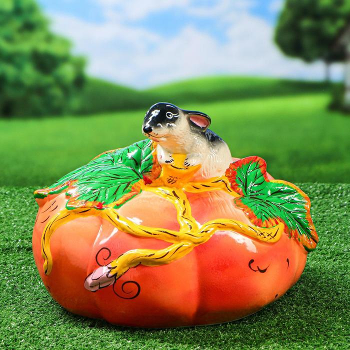 Садовая фигура "Тыква", разноцветная, 23 см, микс 
Садовая фигура "Тыква", разноцветная, 23 см, микс