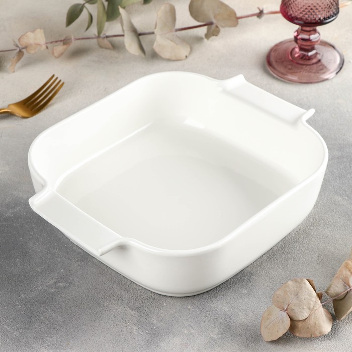 Форма для запекания с ручками, 1,3 л, 25×20×6 см, цвет белый
Форма для запекания с ручками, 1,3 л, 25×20×6 см, цвет белый