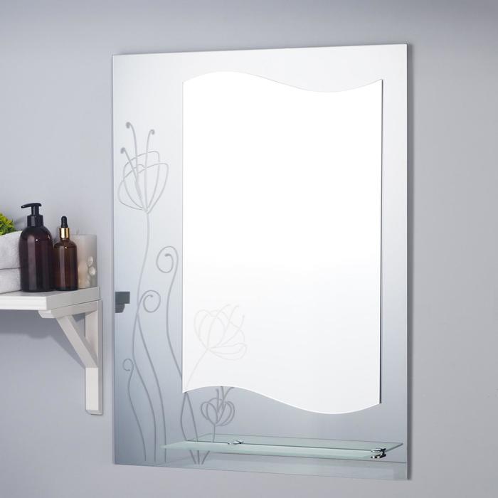 Зеркало «Конфетти», настенное, с полкой, 60×80 см
Зеркало «Конфетти», настенное, с полкой, 60×80 см