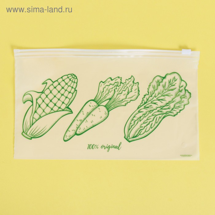 Пакет для хранения еды 100% Original, 25 × 14.5 см
Пакет для хранения еды 100% Original, 25 × 14.5 см