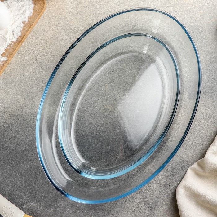 фото Набор форм из жаропрочного стекла для запекания borcam, 2 предмета: 3 л, 1,5 л paşabahçe
